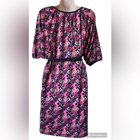 Jonathan Martin dress with a multicolor geometric pattern - Picture 2 of 5